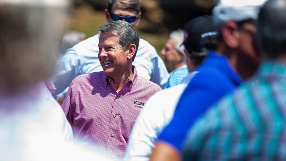 Republican Gov. Brian Kemp of Georgia at a campaign event in Athens, Georgia, on June 18, 2021. (Brian Kemp )