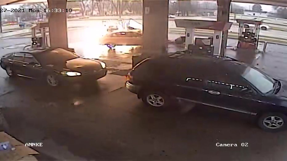 gas pump fire