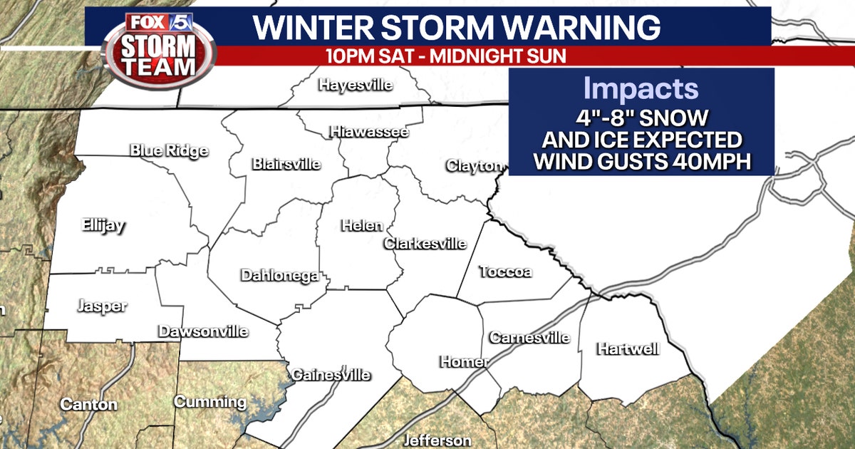 Winter Storm Warning in North Georgia as we experience snow, ice and a ...