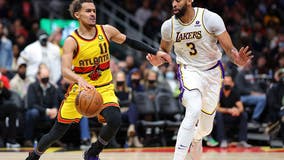 Young’s 36 points help streaking Hawks drop Lakers, 129-121