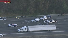 Deadly vehicle crash closes multiple northbound lanes on I-85 in Gwinnett County