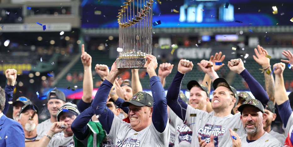 Braves Retail on X: Take a photo with the World Series Trophy