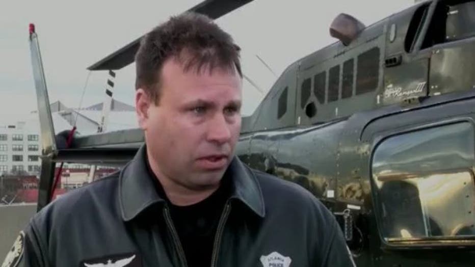Officer Matthew Peterson with the Atlanta Police Department Phoenix Air unit