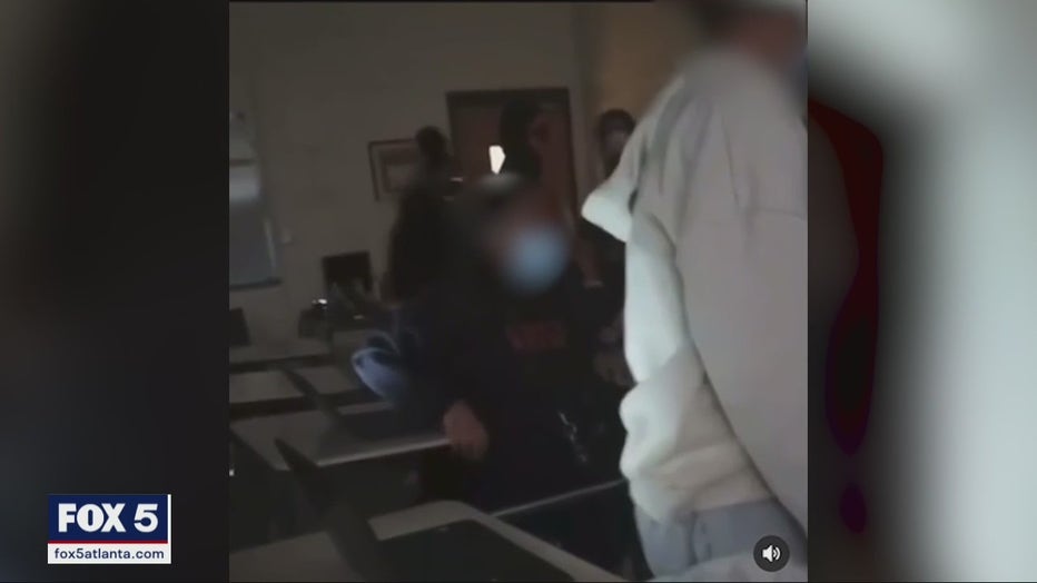Cellphone video appears to show a teacher striking a student at Salem High School. Parents say they are outraged.