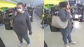 Police: Woman caught on cameras using credit cards taken during break-ins
