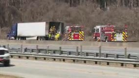 Truck fire closes multiple lanes on I-20 in Newton County