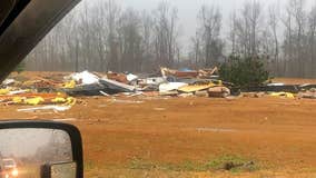 One dead, several injured after ‘large and extremely dangerous tornado’ moves through Alabama