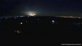 Video shows explosions in Ukraine as Russia invades