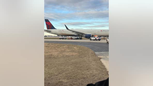 Plane blows out tire during landing, passengers bused to Hartsfield-Jackson airport terminal