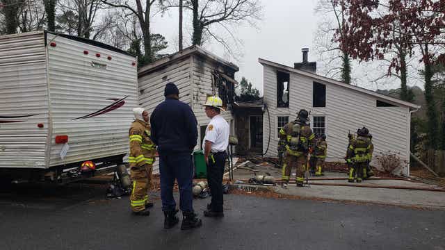 No injuries in large house fire, DeKalb County Fire officials say