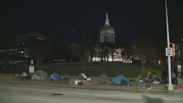 Organizers call on Atlanta to end police sweeps of city's homeless camps