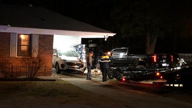 Driver crashes into parked car, boat, and pickup truck at Cobb County home