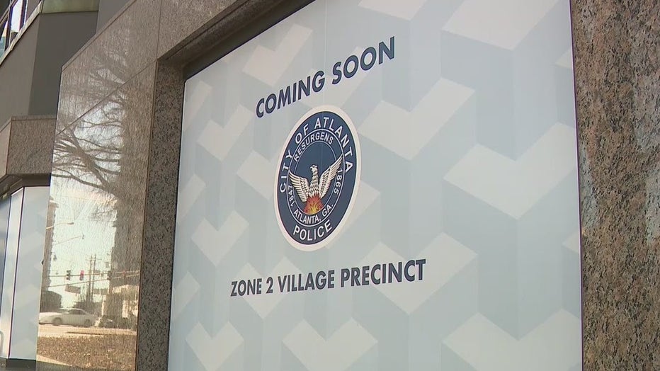 The location of the Atlanta Police Zone 2 Village precinct near Peachtree and West Paces Ferry roads.