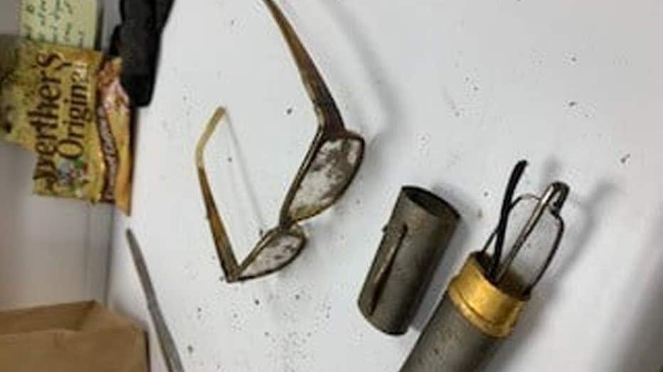 Glasses found near the remains of an unidentified man in Cherokee County, North Carolina. (Cherokee County Sheriff's Office)