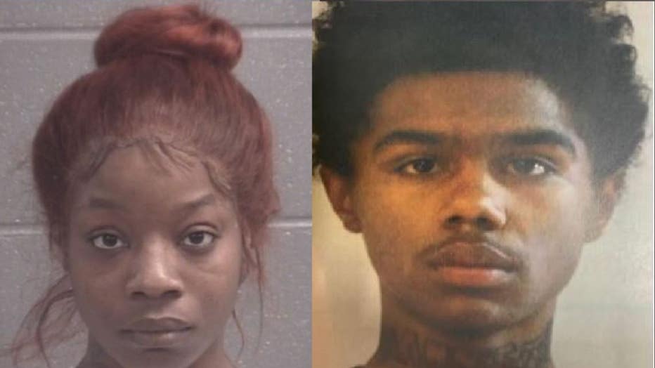 Jamacia Lyons, left, and James Lee Evans, right