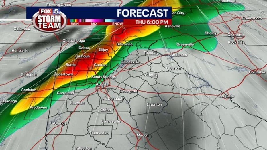 Strong To Severe Storms Expected Across North Georgia Thursday | FOX 5 ...