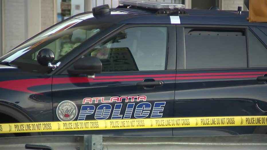 Atlanta police investigate a double shooting at a gas station along Martin Luther King Jr. Drive on Feb. 28, 2022.