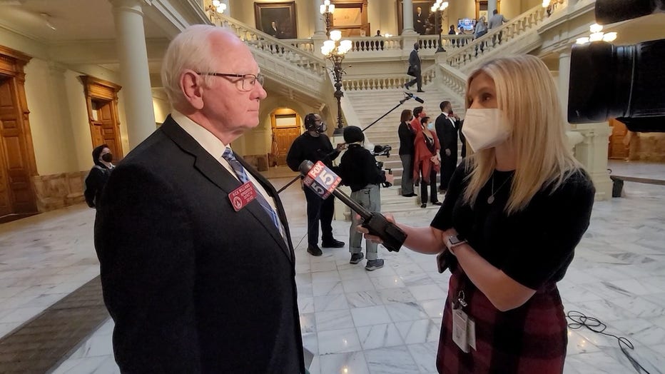 State Rep. Rick Williams, R-Milledgeville, interviewed by FOX 5's Claire Simms. Williams has filed legislation so that anyone who shoots a police officer would be charged with attempted murder. 
