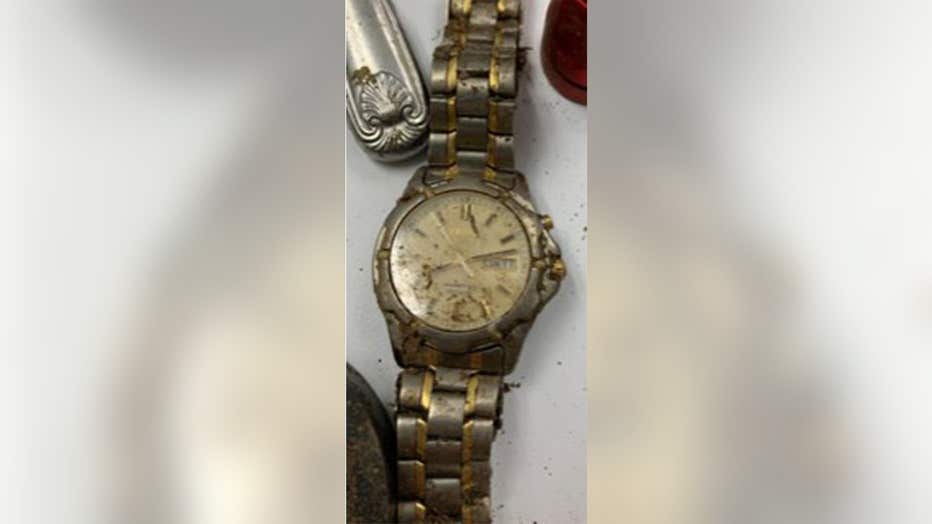 A watch found near the remains of an unidentified man in Cherokee County, North Carolina. (Cherokee County Sheriff's Office)