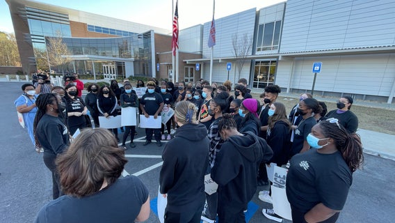 Cobb County students protest code of conduct, demand tougher punishment for hate speech