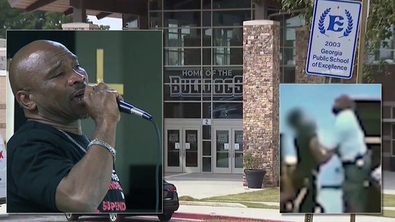 Coach seen grabbing student in video gets support from community