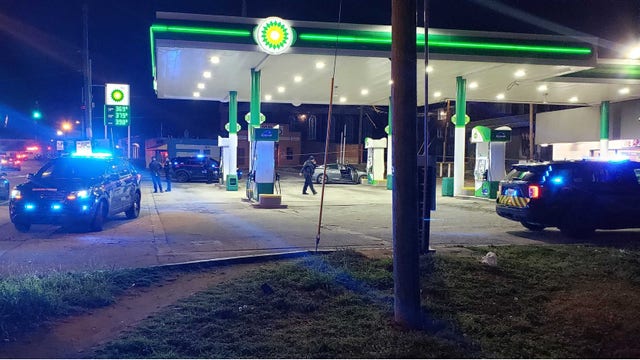 Police: Woman found shot at SW Atlanta gas station