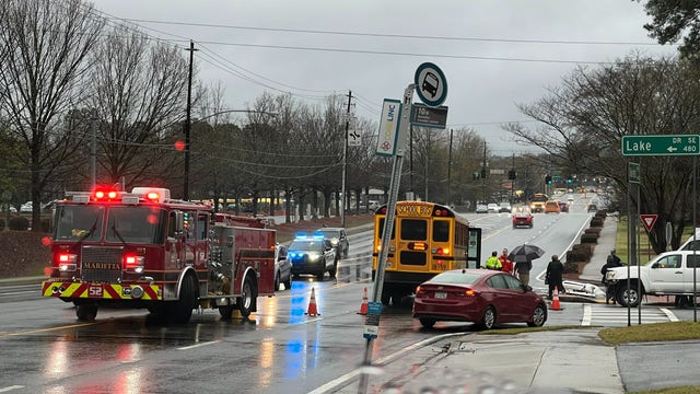 Multiple children bruised in accident involving Cobb County school bus