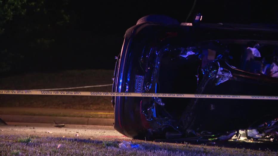 DeKalb County police investigate a deadly accident along S. Hairston Road on March 4, 2022.