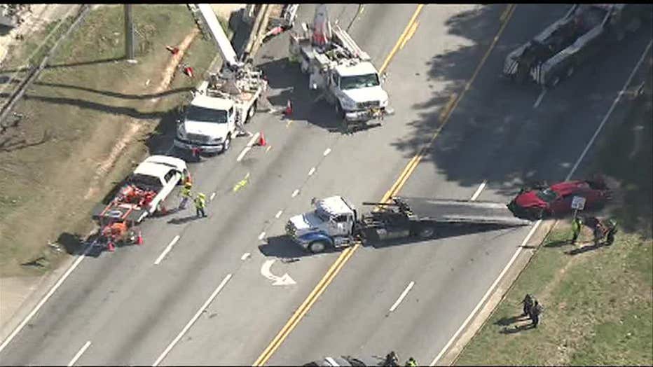 South Fulton police are investigating after a rolling altercation turned into a shootout and crash along Old National Highway on March 10, 2022.