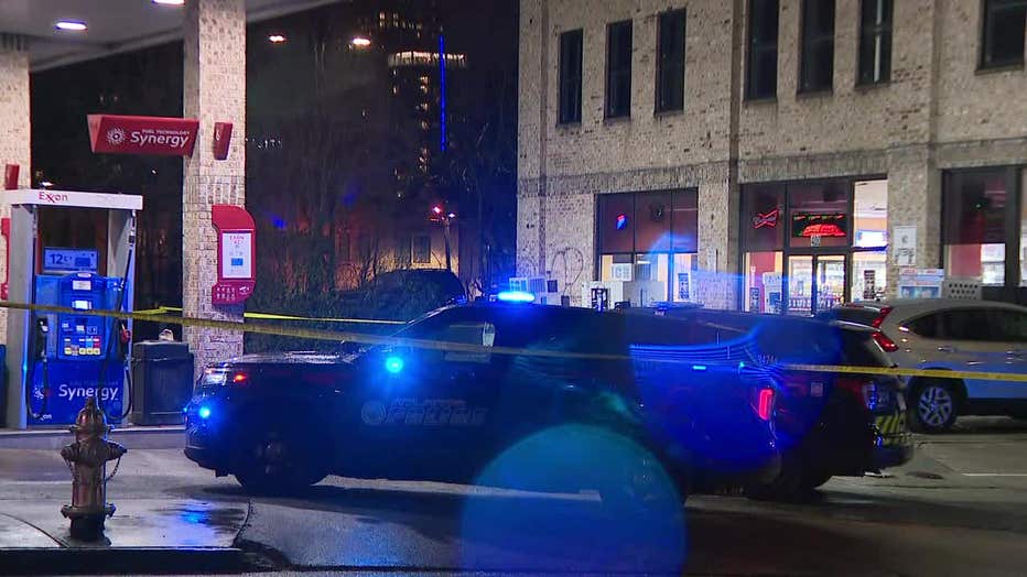 Atlanta police are investigating a deadly shooting along Edgewood Avenue in the Sweet Auburn neighborhood on March 15, 2022.