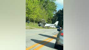 Small plane makes emergency landing along Stockbridge roadway