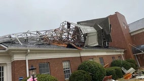 Georgia pastor describes hearing 8,000-pound steeple fall during major wind storm