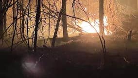 Wildfire threatens homes and a vineyard in Floyd County