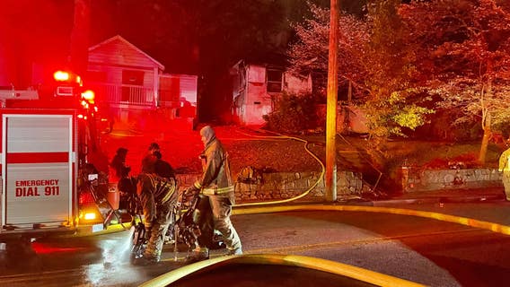 Firefighters fall through floor battling NW Atlanta house fire