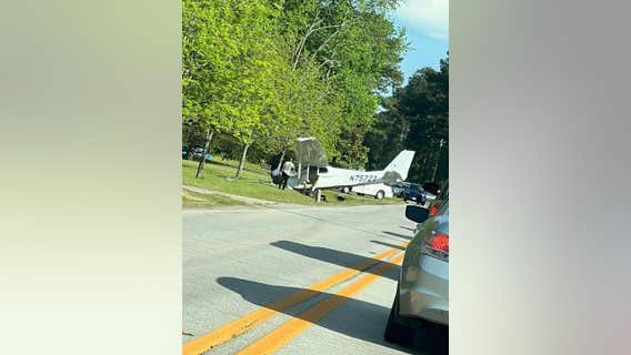 Small plane makes emergency landing along Stockbridge roadway