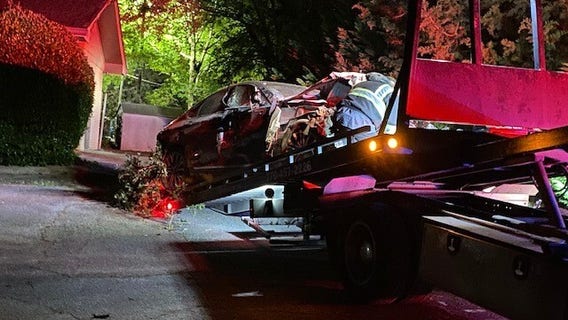 Car slams into Dunwoody animal hospital, driver hospitalized