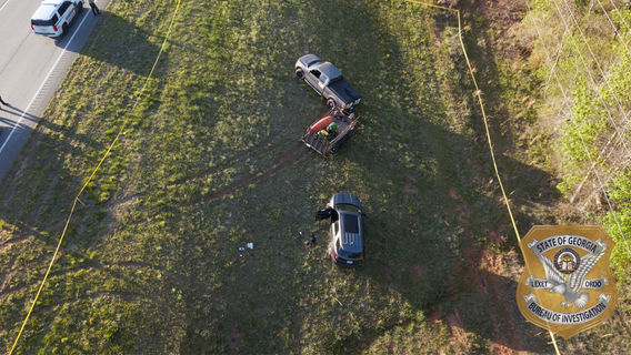 Man attacking Banks County deputy's SUV with hatchet shot, GBI says