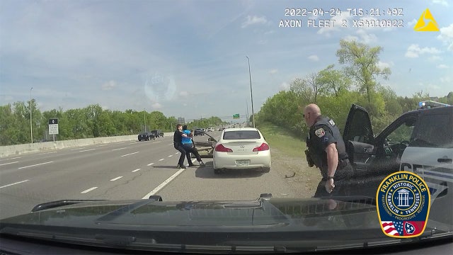 Tennessee police officer run over during traffic stop after suspect resists, flees, dashcam video shows