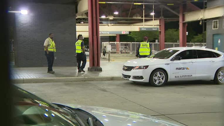 MARTA officials investigate after a man fell on the tracks at the Lakewood Station on April 14, 2022.