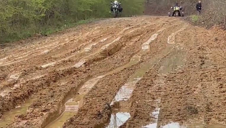 Crews working on a road in Polk County discovered a body inside a tool box on March 15, 2022.