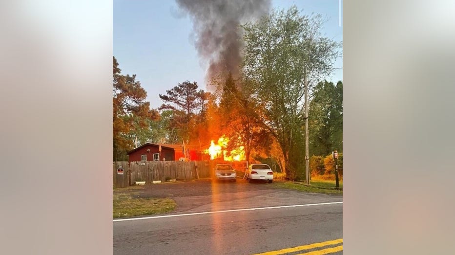 Firefighters said the cause of the fire at a home near Hiram-Acworth Highway and Due West Road is undetermined.