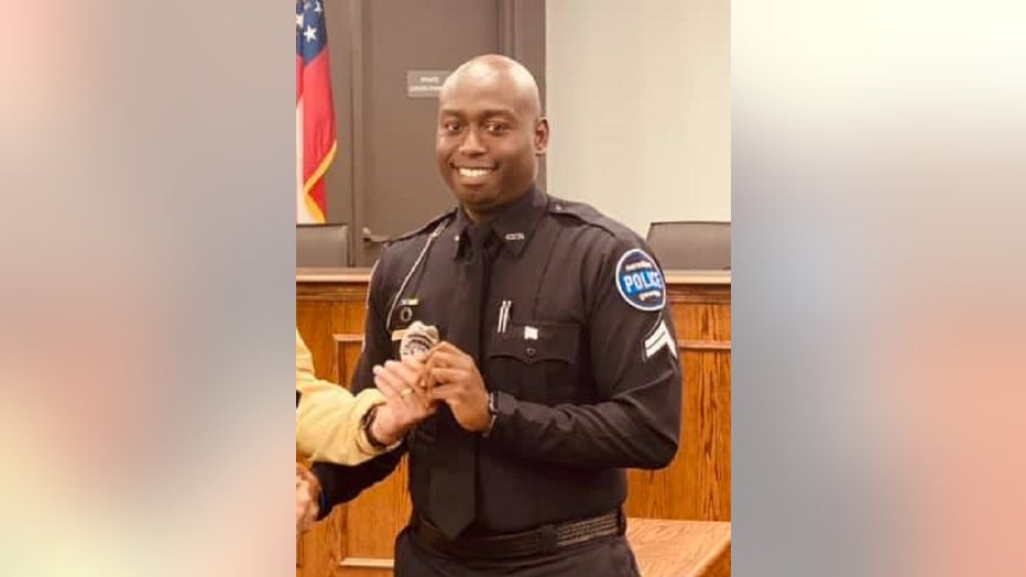 Jerric Gilbert was awarded the rank of corporate by the Carrollton Police Department on Nov. 5, 2021.