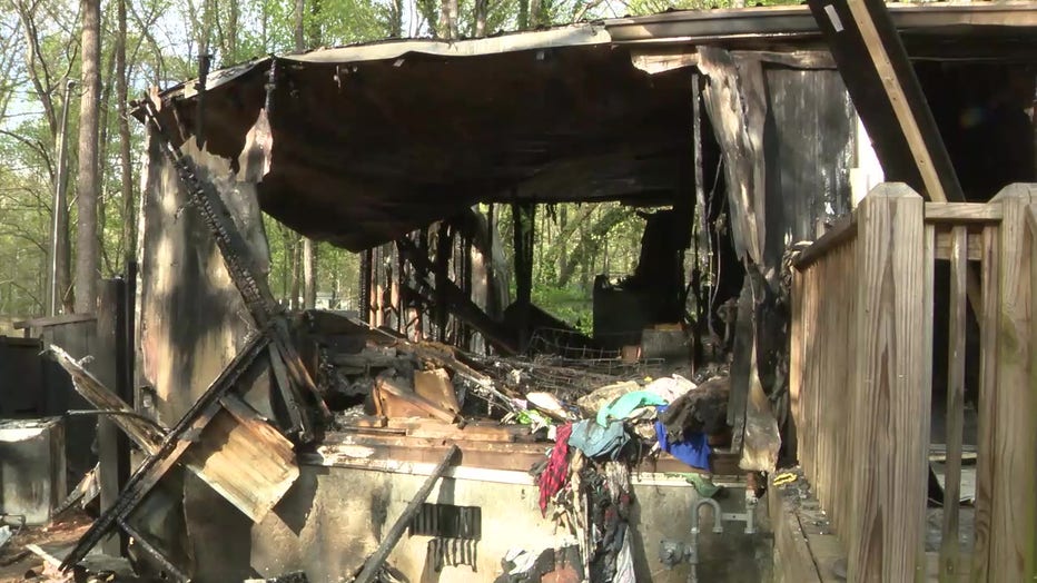 A former firefighter and mother of three is left homeless after a fire tears through the family's Carroll County home while they were on vacation.