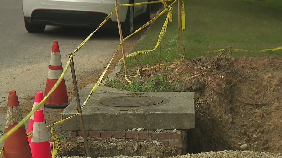 DeKalb County said it will need to repair a storm drain that causes a massive sinkhole in the front yard of a home.