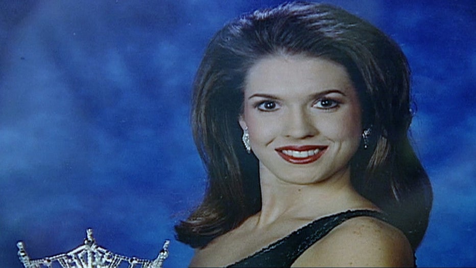 Tara Grinstead poses with one of her pageant crowns. (Family photo)