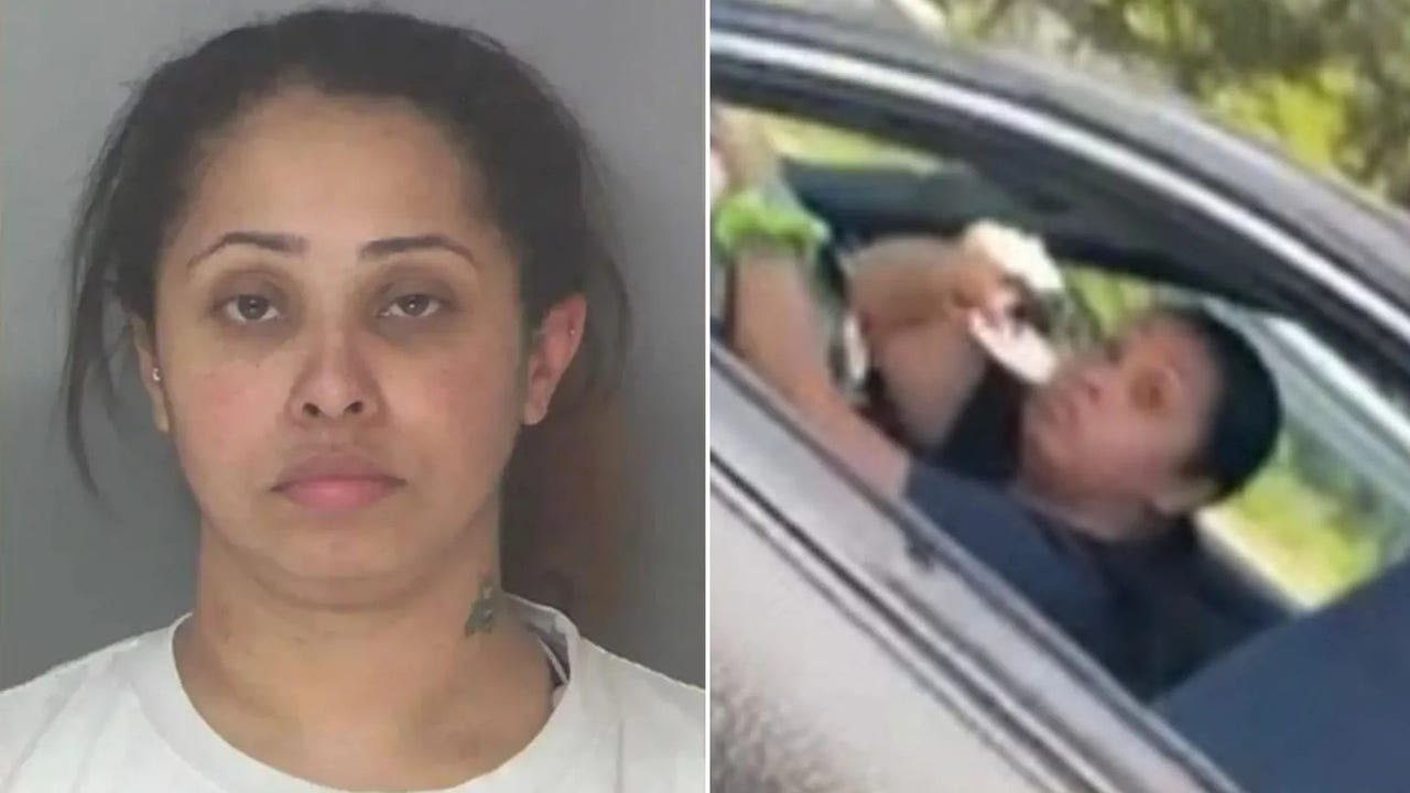 Woman With Child in Car Rams People And Police Cars To Avoid Arrest