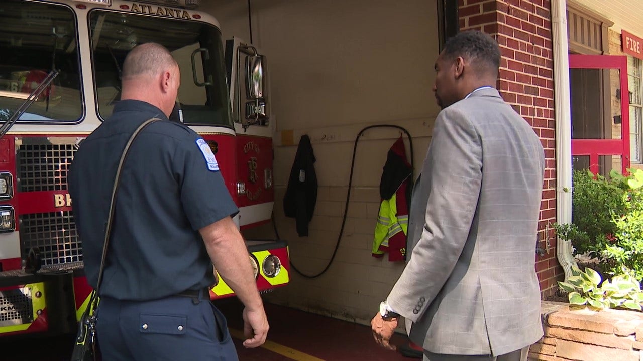 Atlanta mayor tours Buckhead firehouse, pledges to build 8 new stations