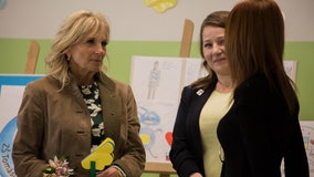 Jill Biden pays surprise visit to Ukraine, meets first lady