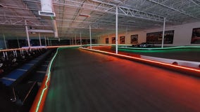 Glo, glo, glo! Duluth indoor karting track lights up after dark