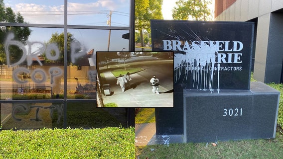 Vandals responsible for alleged $80k in damages at 'Cop City' contractor's office